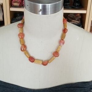 Precious agate mixed stone 18"